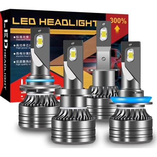 H1 H3 H4 H7 H8 H9 H11 HB3 9005 HB4 9006 9012 LED Headlight Bulbs Car Headlight Super Bright 12 LED 6000K Automobiles Auto Lamp