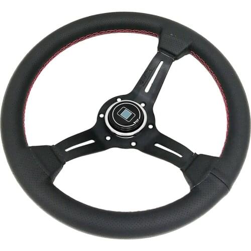 Universal High Quality New Steering Wheel 14inch 13Inch Leather Steering Wheel Car Sport Modified Racing Wheels 330MM 340MM