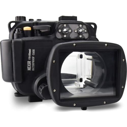 40m 130ft Waterproof Underwater Housing Camera Diving Case for SONY NEX 5R 5T Nex-5R 5T fit 16-50mm 18-55mm lens Bag Case Cover