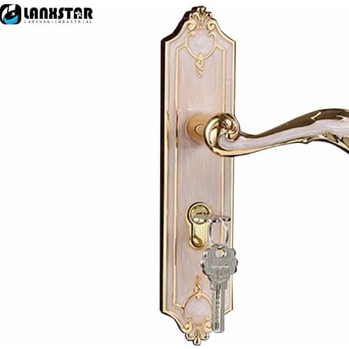Homegrown Top Zinc Alloy Handle Lock European Style Indoor Mechanical Locks Silent Lockset Handle-locks