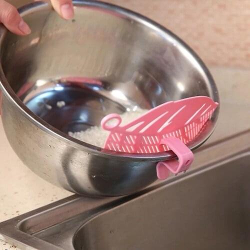 Snap-in Leaf-shaped Drain Pan Colander and Filter Gadgets Can Be Used for Vegetable Noodles and Rice Crackers
