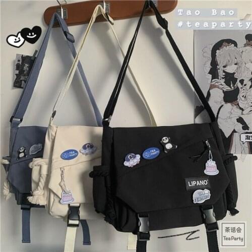 Tea Party Korean Style Bag All -Matching Artistic Street Shooting Shoulder Messenger Bag Students ' Crossbody Bag Women