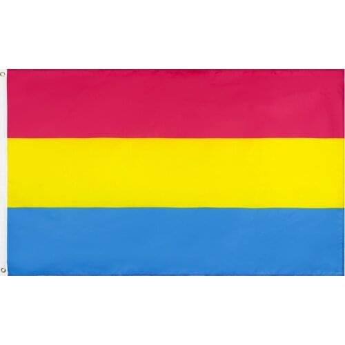 3x5ft/90x150cm Omnisexual Pansexual LGBT Pride Rainbow Flag