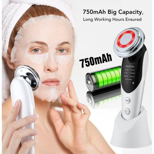 7 in 1 RF&EMS Facial Beauty Device Face lift Slimming devices Skin Rejuvenation Wrinkle Remover Anti-Aging face care Massager
