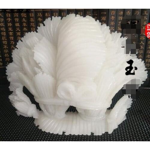 Afghan white jade ornaments lucky town house cabbage living room porch decoration opening gift crafts