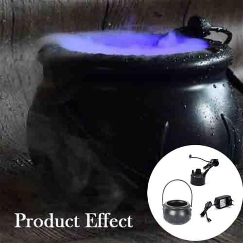 US/EU/UK Plug Halloween Witch Jar Mist Maker DIY Landscape Fog Jar Decor Props
