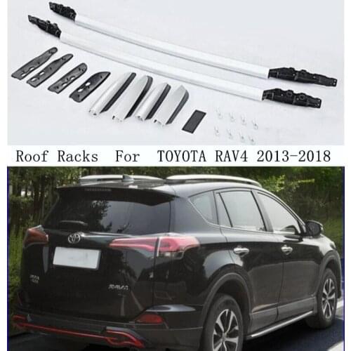 Roof Rack For TOYOTA RAV4 RAV 4 2013-2018 Aluminum Alloy Rails Bar Luggage Carrier Bars top bar Racks Rail Boxes