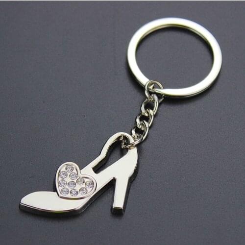 FREE SHIPPING BY DHL 100pcs/lot 2019 Fashion Metal High Heel Keychains High Heel Keyrings for Women Gifts