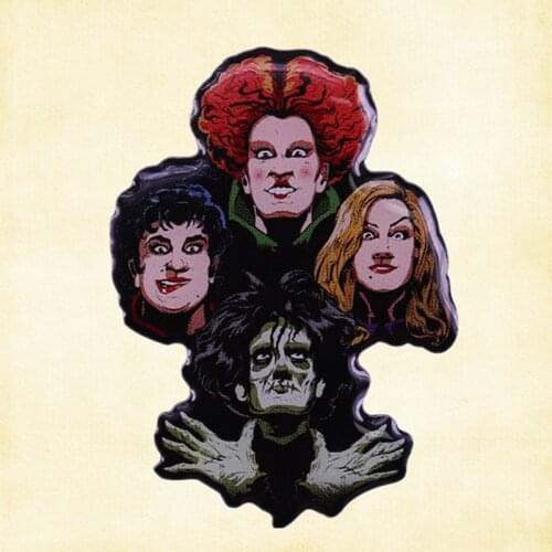 Queen Freddie Mercury Bohemian Rhapsody Sanderson Sisters mash up lapel pin brooch