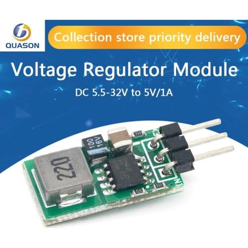 DC5.5-32V to 5V/1A Voltage Regulator Replace TO-220 LM7805 5V Positive Voltage Regulators Input 5.5-32v To 5v1a Buck Module
