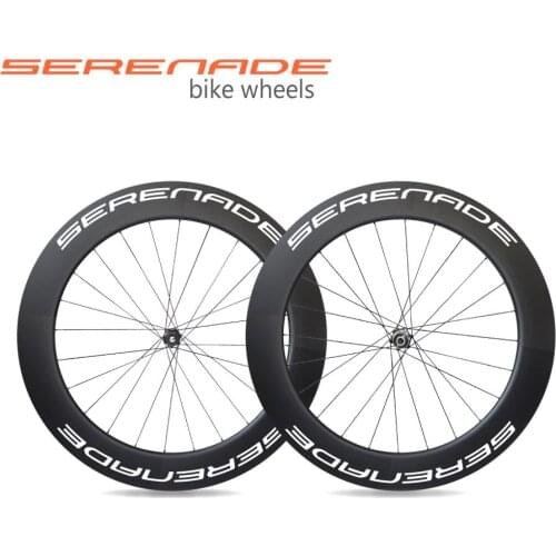 Disc brake road bike components 88mm wheels 25mm wide clincher carbon rims Novatec D411SB D412SB