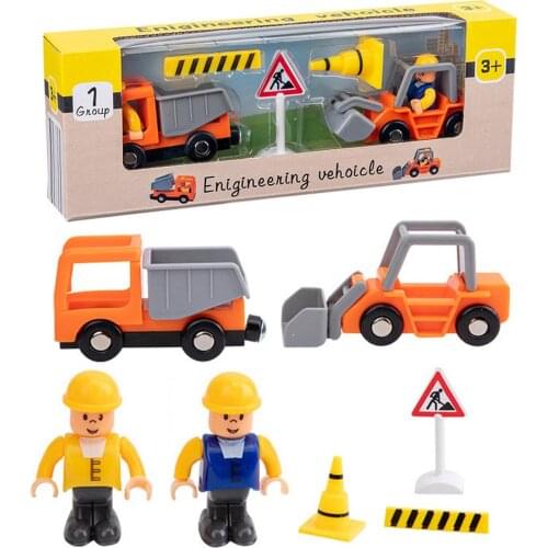 Childrens Engineering Car Toys Tanker Ambulance For Wooden Track Education Toys Car Model Toys For Kids Boys