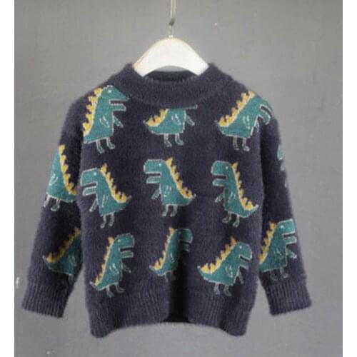 2020 winter boy girl kid thick Knitted bottoming turtleneck shirts solid high collar pullover sweater fall