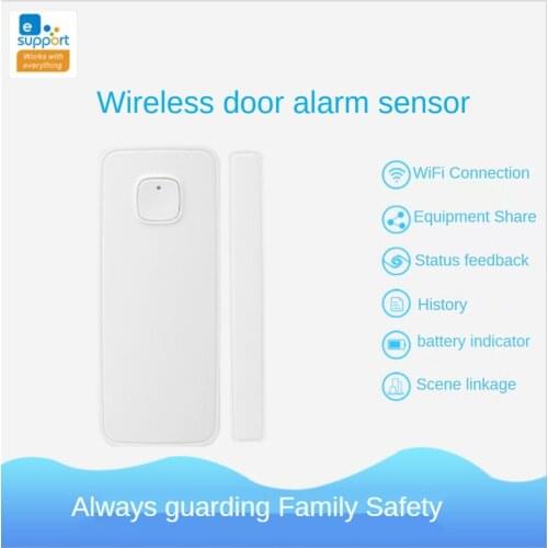 EWelink WIFI door magnetic scene linkage door magnetic door and window alarm APP remote monitoring