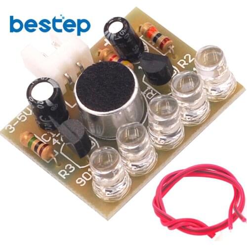 Electronic Funny Kits Voice Control LED Melody Light DIY Kits Production Suite Small Electronic Learning Electronic Kits