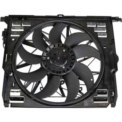 F07 F10 F11 Radiator Cooling Fan Assembly For BMW F01 Electric Engine 17427806017 17428509743 17414578976