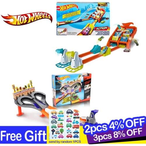 Hot Wheels Track Toys Model Kids Toys Action Racing Car Kids Toys for Children Educational Toy for Boys Brinquedos HotWheels Set