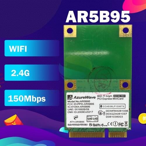 AzureWave AW-NE785H AR5B95 AR9285 150Mbps Mini PCI-e Wireless WLAN Wifi Card