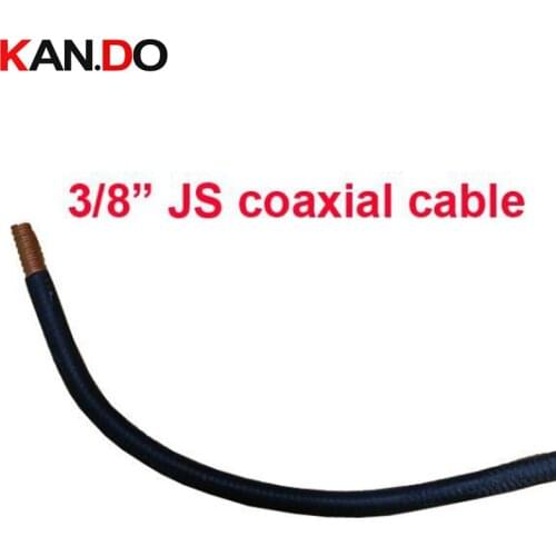 100m 3/8" JS Coaxial Cable,50Ohm Feeder cable PE insulation jacket Corrugated Copper Tube cable/,3/8" JS cctv transmission cable