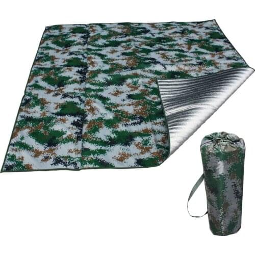 Camping Tent Pad Camouflage Aluminum Film Moisture-Proof Pad Ultralight Foldable Thick Grounding Mat Outdoor Camping Accessories