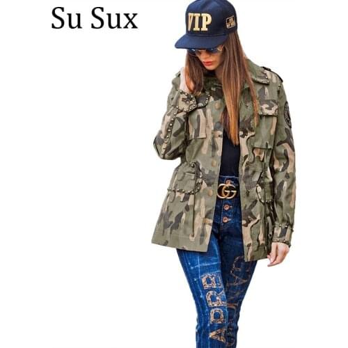 Casual Camouflage Jacket Coat Women Plus Size 5XL Turn Down Collar Long Sleeve Pocket Top Outwear Streetwear Vestidos Autumn