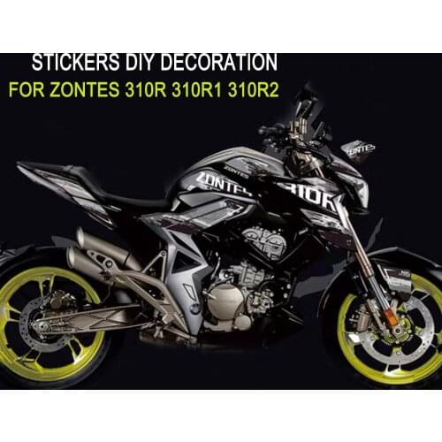Motorcycle For Zontes ZT310 R 310 R1 310 R2 310R 310R1 310R2 Fuel Tank Body Waterproof Protection Decal Decoration Sticker