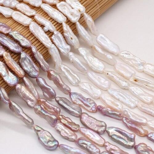 Natural Baroque Pearl Irregular Strip Loose Beads For Jewelry Making DIY Bracelet Necklace Handmade Spacer Beads Length 36cm