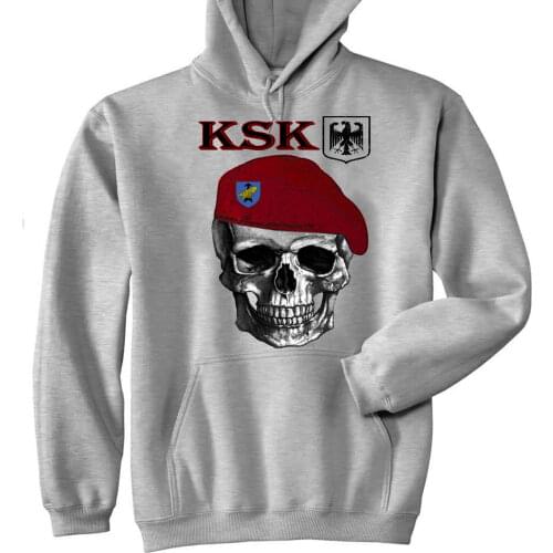 2020 KSK GERMAN SPECIAL FORCES MEN NEW COTTON GREY HOODIE - ALL SIZES IN STOCK