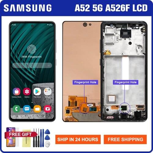 Original 6.5'' Screen for Samsung Galaxy A52 5G LCD Display Touch Screen Digitizer Parts For Samsung A526B A526F A526F/DS Lcd