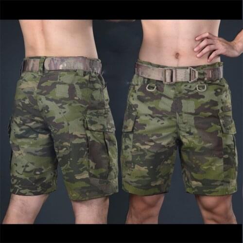 Tactical Multicam Military Shorts Multicam Tropic Knee Length Short Pants for Trainning Camouflage Ripstop Shorts Army Shorts