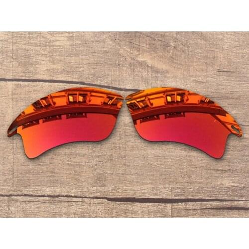 Vonxyz Ruby Mirror Polycarbonate Replacement Lenses for-Oakley Fast Jacket XL Frame
