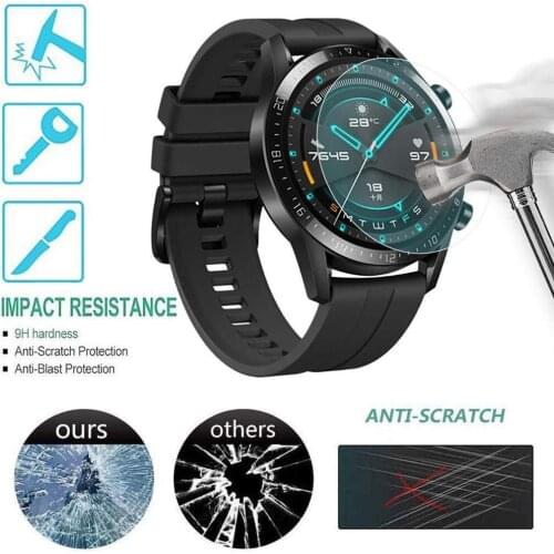New HD Explosion-proof Tempered Glass Full Cover Screen Protector Film For Huawei Watch GT2 46mm Smartwatch Bracelet accessories