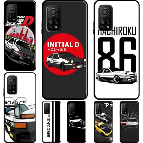 Japan Anime Initial D Car Cover For POCO X3 Pro F3 M3 Case For Xiaomi Mi 11 Ultra Mi Note 10 Lite 9T 10T Pro Cover