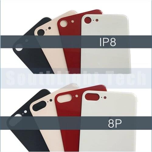 Grade AAA+++ Big Hole Back Cover Glass For iphone 8 Plus XR X XS Max Back Glass Cover Battery Housing Door Replacement With Logo