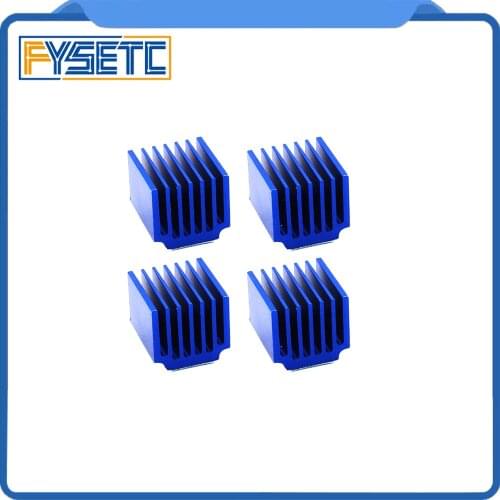 4pcs/lot 3D Printer Parts Stepper Motor Driver Heat Sinks Cooling Block Heatsink For TMC2100 LV8729 DRV8825 Drive Modules