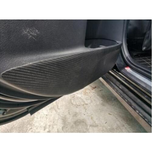 Inside Carbon Door Protection Cover Kick Scratch Protect 4P\set For Toyota Camry 2015 2016 2017