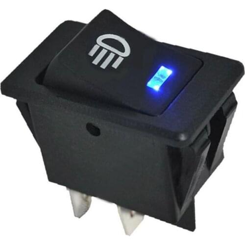 12V Vehicle Car Boat Fog Light LED Rocker Switch Dash Dashboard Blue 4 Pin New Drop Ship No22