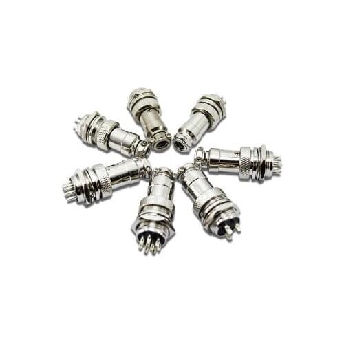 2pcs aviation plug GX16-2 core 3 core, 5 core, 6 core, 7 core, 8 core, 9 core aviation plug and socket connection, 2 core