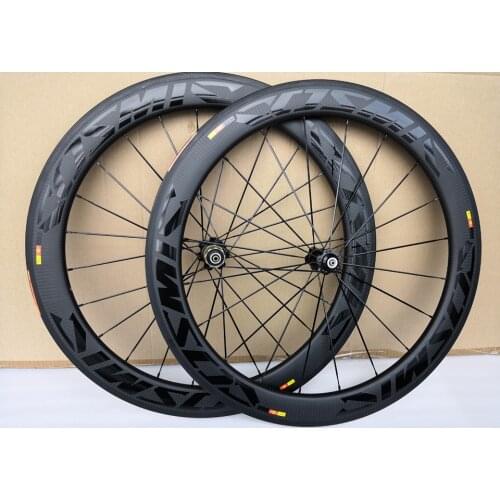3K Twill weave road bike Carbon Wheels Clincher 60mm depth 25mm width BOB bicycle carbon wheelset