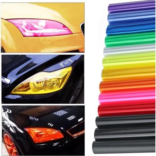 60/100cm Auto Car Tint Smoke Fog Headlight Taillight Tint Vinyl Film Sheet Sticker Waterproof Car Body Film Cover Car Styling