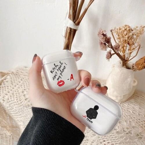 Pretty Little Liars PLL TV Show transparent TPU silicone Bluetooth Airpod Case For Airpods 1/2 Airpods pro 3 TPU soft cover