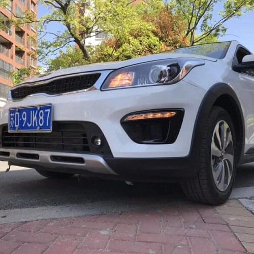 Car 12V DRL Day Lights Lamp For Russia KIA RIO X-Line 2018 2019 Highlight Auto Driving Daytime Running Lights on Car DRL