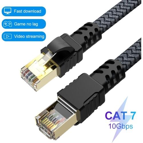 Ethernet Cable Cat7 Lan Cable UTP CAT 7 RJ 45 Network Cable RJ45 Cat7 Internet Cable Patch Cord for Modem Router Cable Ethernet
