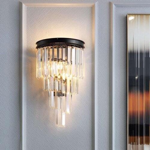 Crystal Wall Lamp Wall Light Bedroom Lamp Living Room Crystal Wall Type Restaurant Dining Room Wall Light Home