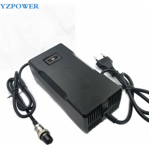 YZPOWER DC 116V 2A Intelligent Lithium Battery Charger for 27S 96V LI-ion Lipo Battery Pack