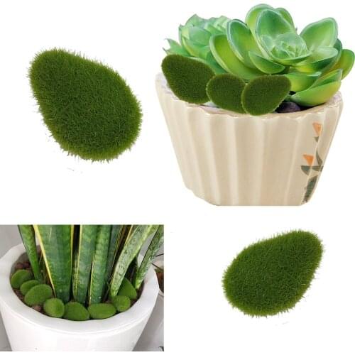 Simulation Plant DIY Decoration Artificial Moss Rocks Home Decor 30pcs Green Creative Crafts For Garden and Crafting Fake Stone