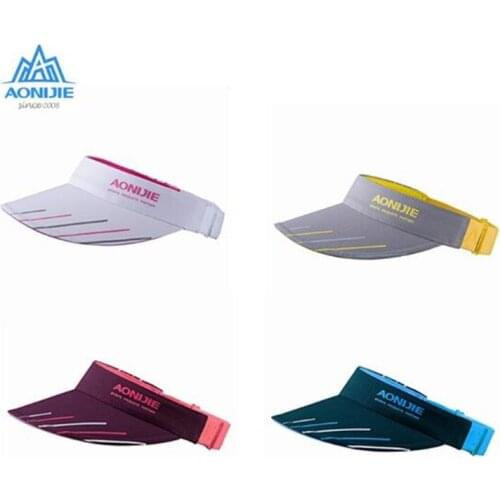 AONIJIE Outdoor Running Empty Top Hat Fashion Sports Color Contrast Lightweight Sports Marathon Visor Quick-drying Cap
