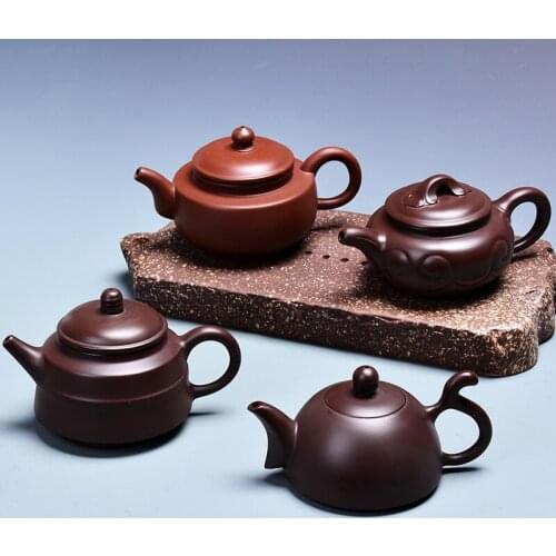 China Yixing purple clay sand teapot handmade black tea Pu'er Kung Fu tea set tea pot stone float large capacity teapot teaware