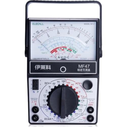 ELECALL Pointer Multimeter Analog meter AC DC Volt Ohm current Testing Electrical Multi tester