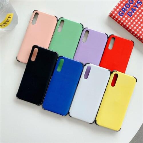 50pcs/Lot Shockproof Armor Bumper Back Phone Case For Samsung Galaxy A70 A50S A30S A20 M10S S20 Ultra Plus Silicone Cover